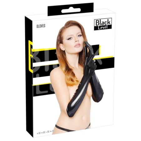 VINYL GLOVES - GANTS BRILLANT - BLACK LEVEL -