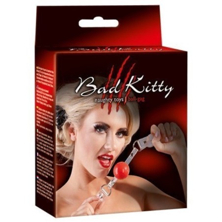 baillon boule rouge - Bad Kitty
