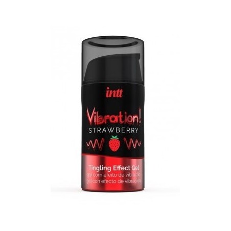 gel - stimulant - hommes - femmes - clitoris - pénis - vibrant -  fraise
