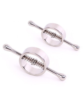 pinces - tétons - acier - spring loaded - unisexe