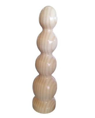 frêne - anal - doux - lisse - naturel - plug