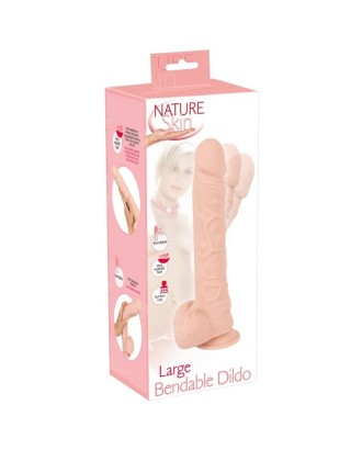 gode - réaliste - ventouse - doux - flexible - nature skin