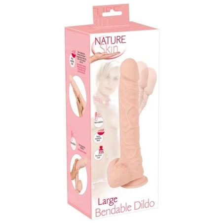 gode - réaliste - ventouse - doux - flexible - nature skin