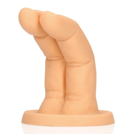 gode - réaliste - ventouse - doux - flexible - doigt