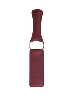 paddle - domination - sm - accessoires - cuir - double face - fessée - bordeaux