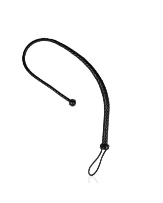 fouet - lanières - sm - bdsm - simili - noir - ouch - queue - chauffe