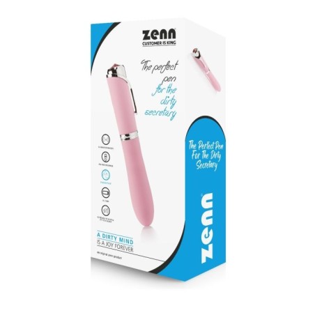 vibromasseur - zenn - silicone - rechargeable - rose - stimulation - clitoris
