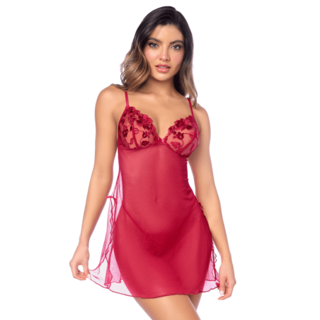 babydoll - framboise - lycra - paillettes - maplé