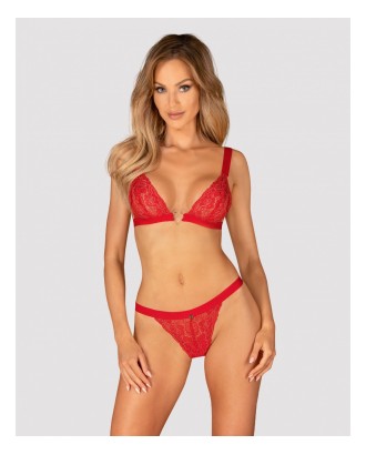 lingerie - 2 pièces - rouge- obsessive - sexy - dentelle - glamour