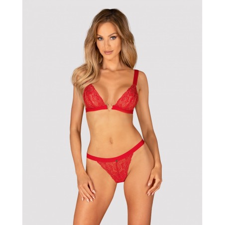 lingerie - 2 pièces - rouge- obsessive - sexy - dentelle - glamour