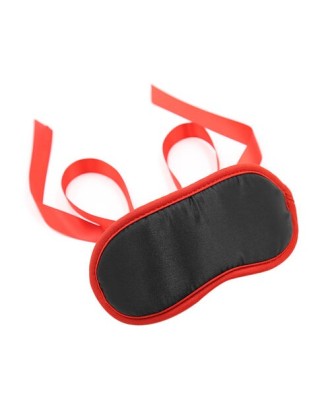 yeux - bandeau - mixte - sm - noir - rouge