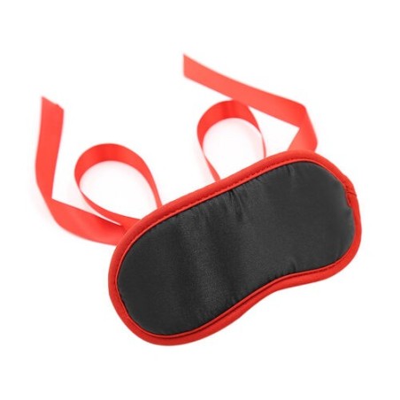 yeux - bandeau - mixte - sm - noir - rouge